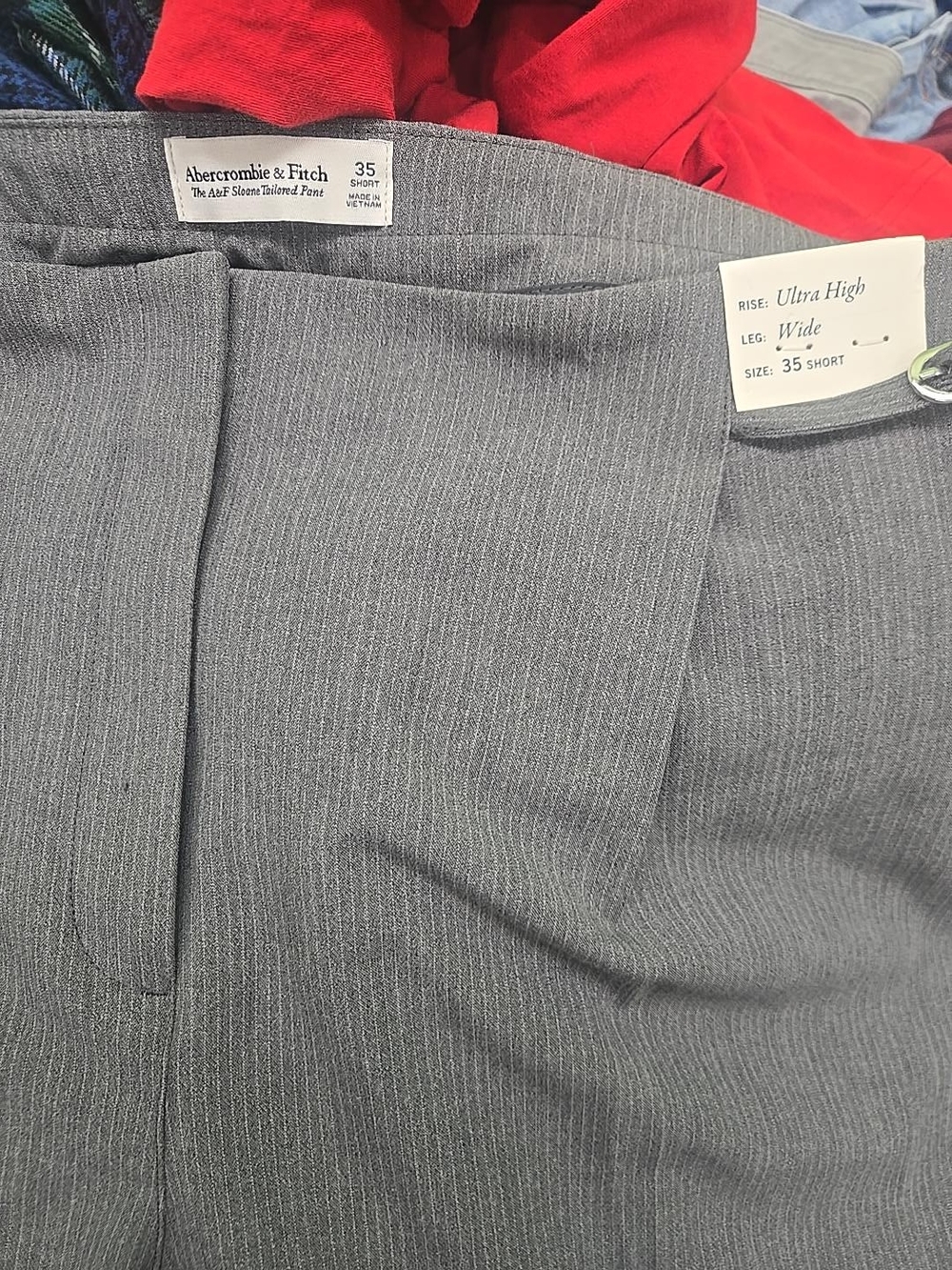 Abercrombie & Fitch Gray Wide-Leg Dress Pants - Picture 11 of 11